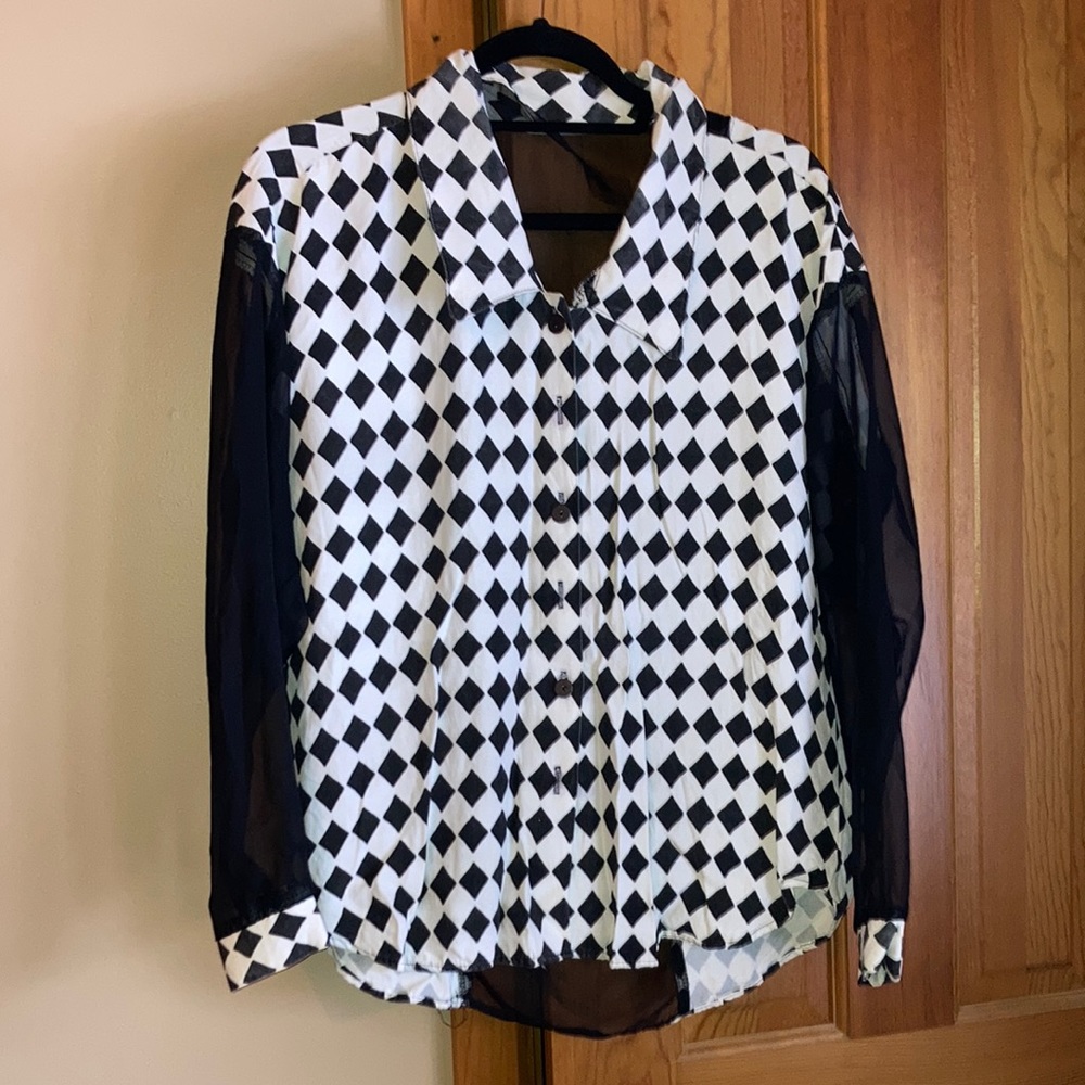 1980s button up shirt
